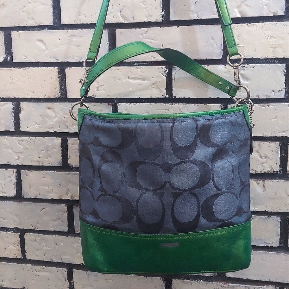 Coach signature shoulder bag